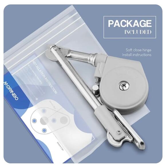 Morinbo Lid Stay 105 Degree Open with Soft Close, Lid Support for Toy Box and Up - Picture 5 of 5